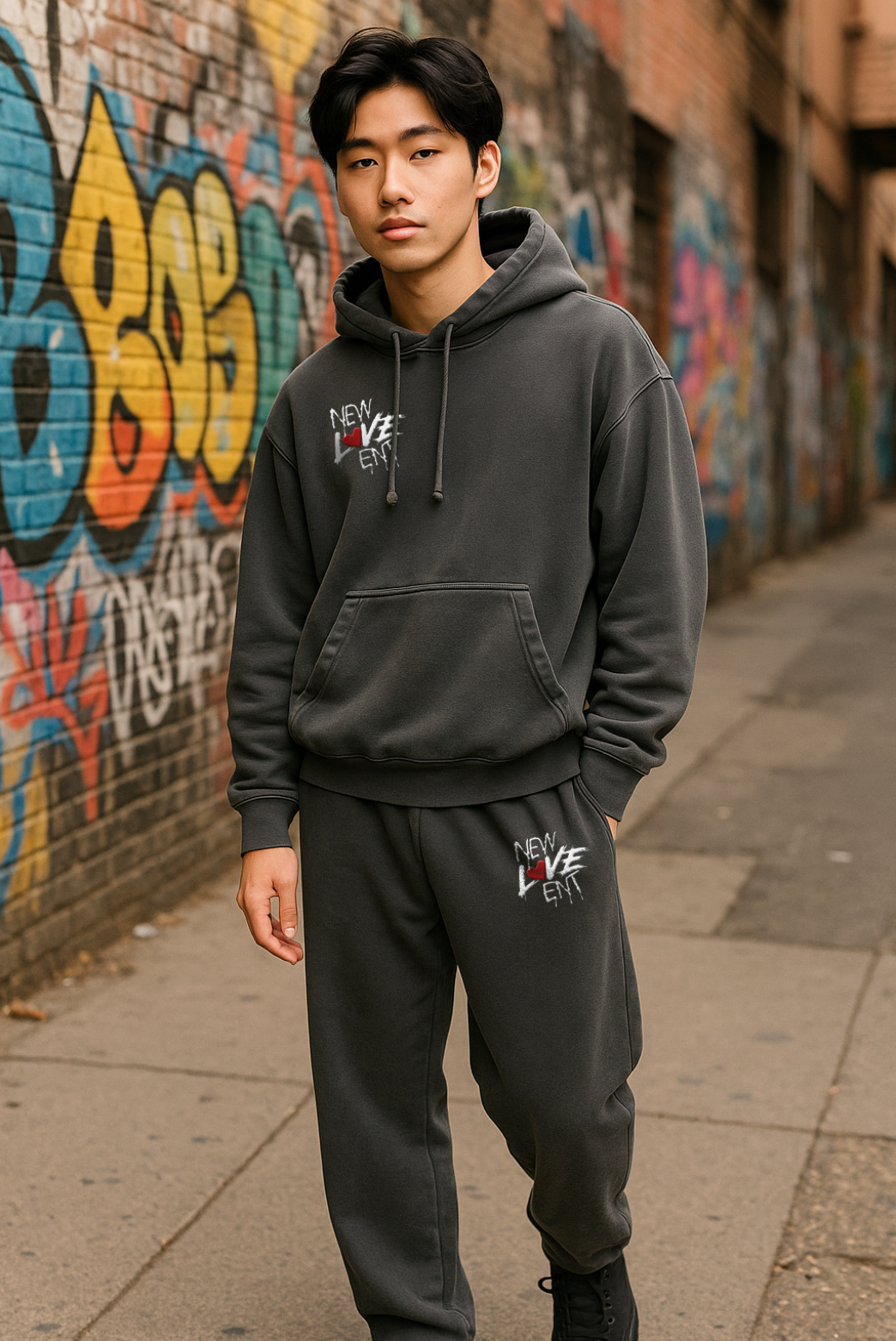 NEW LOVE ENT Crop Hoodie