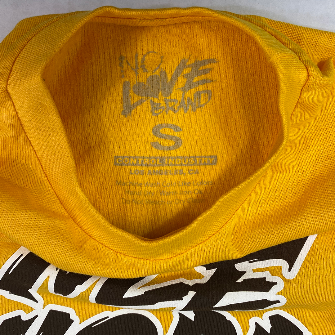 NLE Choppa "Logo" T-Shirt in Yellow