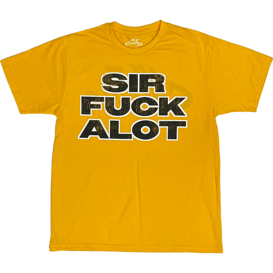 "Sirfuckalot" T-Shirt in Yellow