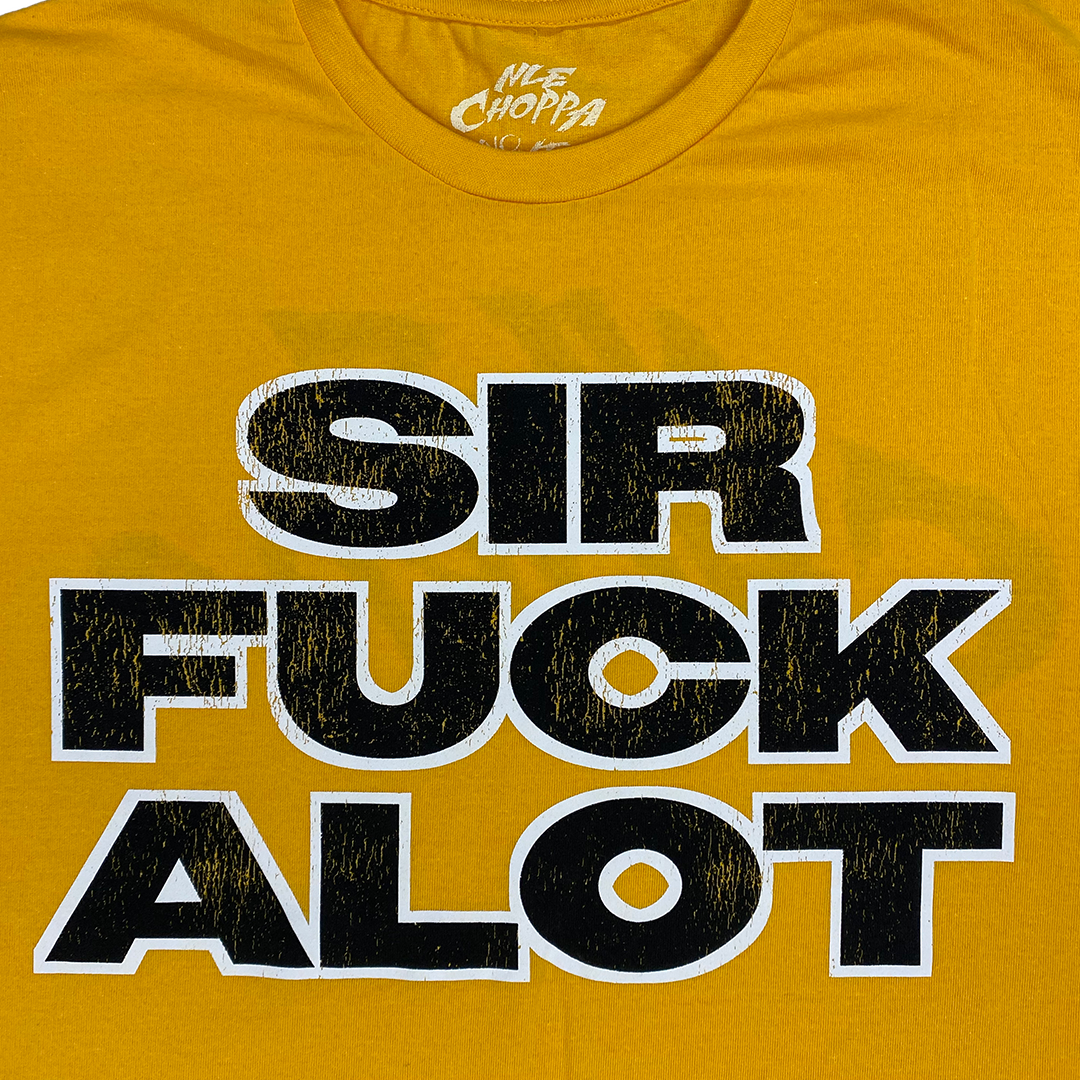 "Sirfuckalot" T-Shirt in Yellow