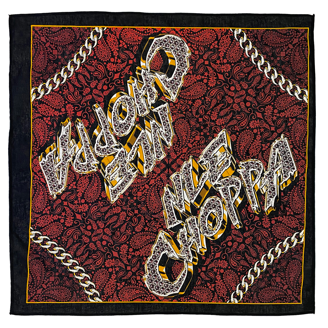 NLE Choppa "Gold Chain" Bandana