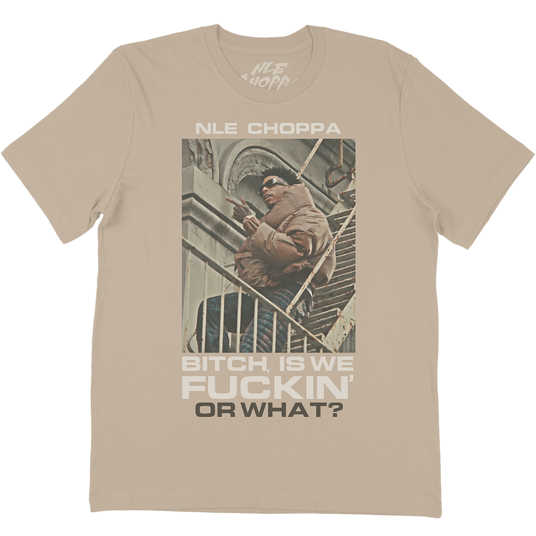 "Or What Stairs" T-Shirt In Natural